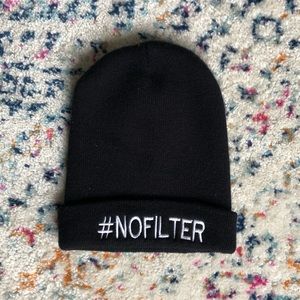 #NOFILTER Black Adult Toque,